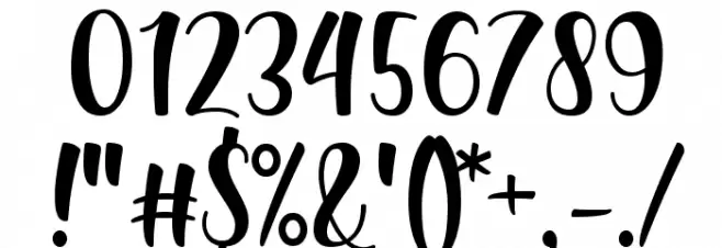 Shink Font OTHER CHARS