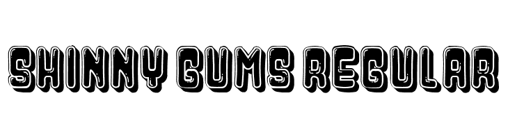 Shinny Gums Regular  font caratteri gratis