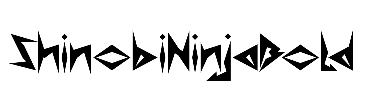 Shinobi Ninja Bold  Скачать бесплатные шрифты