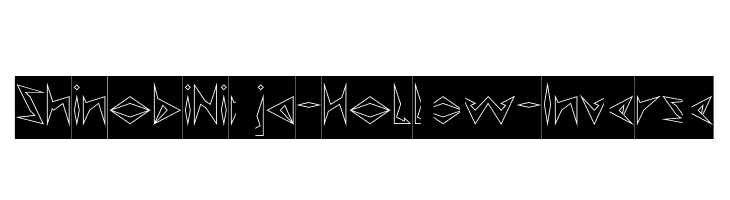 Shinobi Ninja-Hollow-Inverse  Frei Schriftart Herunterladen