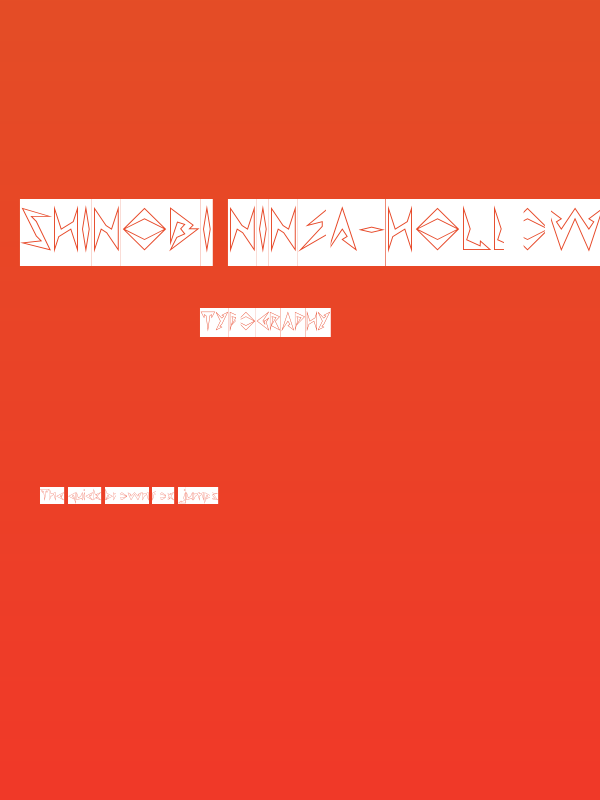 Shinobi Ninja-Hollow-Inverse Poster