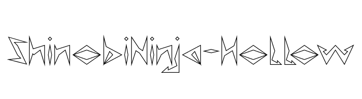 Shinobi Ninja-Hollow  les polices de caractères gratuit tlcharger
