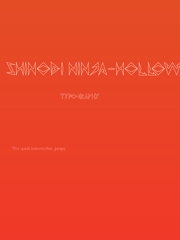 Shinobi Ninja-Hollow Poster