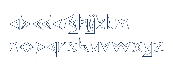 Shinobi Ninja-Hollow Lowercase