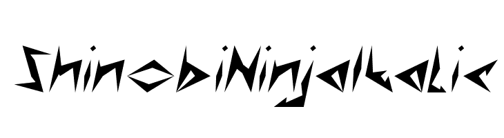 Shinobi Ninja Italic  Free Fonts Download