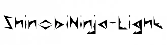 Shinobi Ninja-Light  baixar fontes gratis