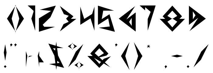 Shinobi Ninja-Light Font OTHER CHARS