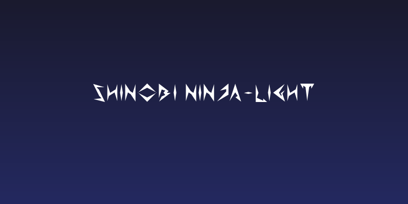 Shinobi Ninja-Light Social Header