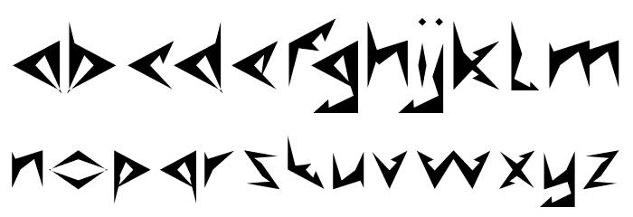 Shinobi Ninja-Light Font LOWERCASE