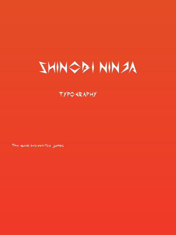 Shinobi Ninja Poster