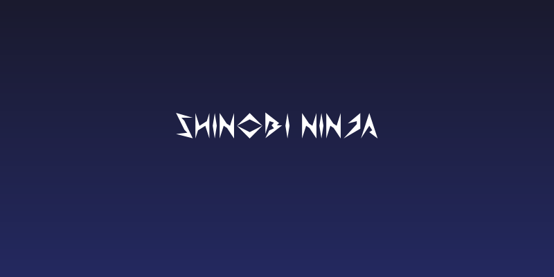 Shinobi Ninja Social Header