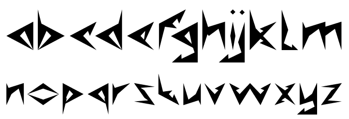 Shinobi Ninja Font LOWERCASE