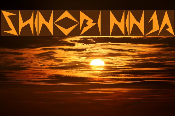 Shinobi Ninja Font examples