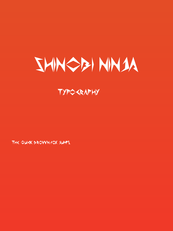 Shinobi Ninja Poster