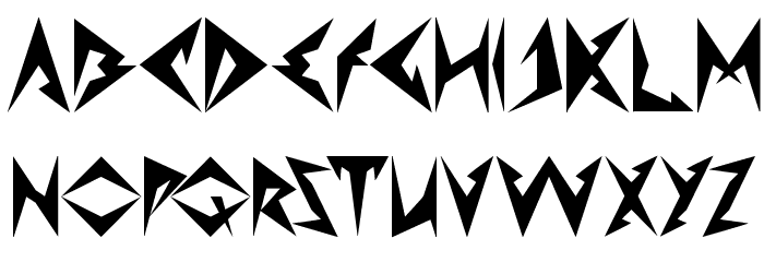 Shinobi Ninja Font LOWERCASE