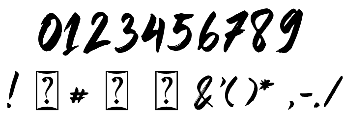 Shintaku Demo Font OTHER CHARS