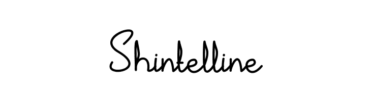 Shintelline  Frei Schriftart Herunterladen
