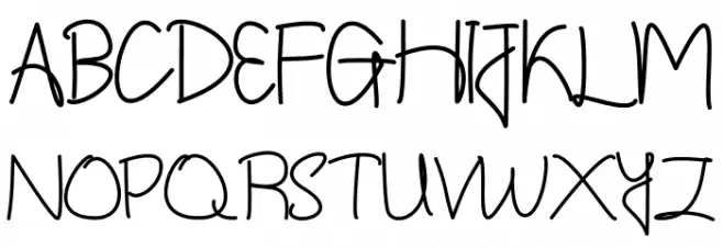 Shintelline Schriftart Groß