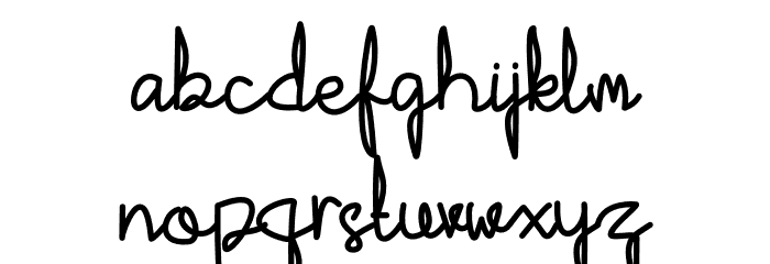 Shintelline Font LOWERCASE