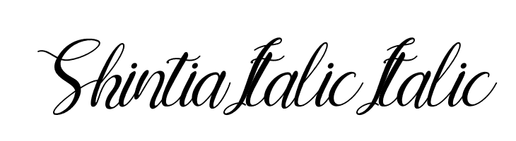 Shintia Italic Italic  les polices de caractères gratuit tlcharger