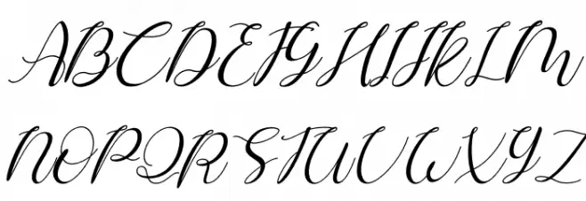 Shintia Italic Italic फ़ॉन्ट अपरकेस
