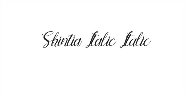 Shintia Italic Italic Logo
