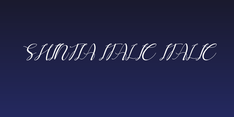 Shintia Italic Italic Social Header
