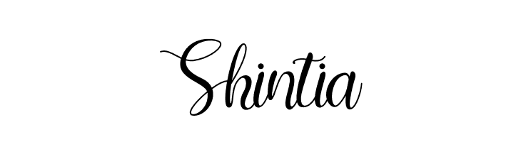 Shintia  Frei Schriftart Herunterladen
