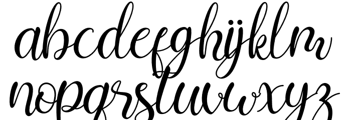 Shintia Font LOWERCASE