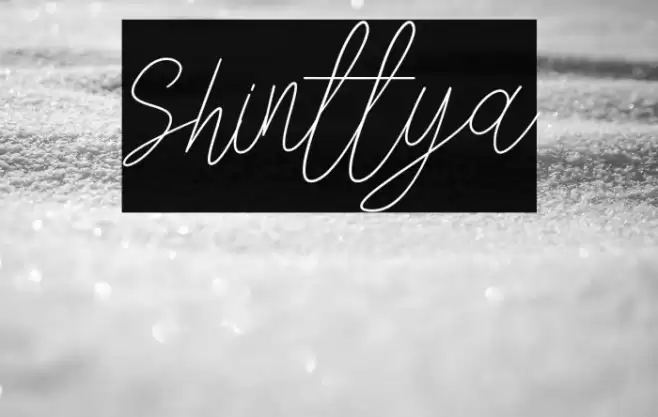 Shinttya Font examples