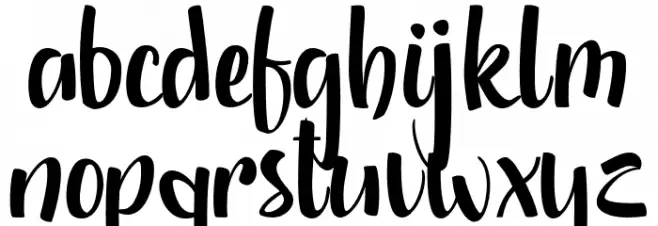 Shintya Font LOWERCASE