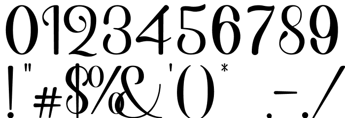 Shiny Aisyah Font OTHER CHARS