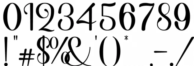 Shiny Aisyah Font OTHER CHARS