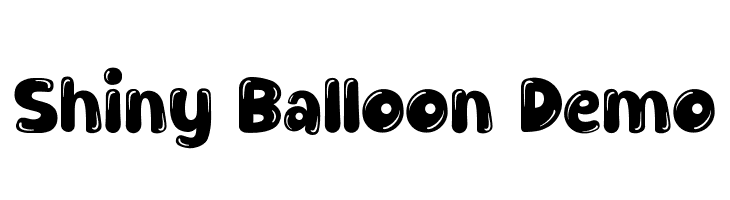 Shiny Balloon Demo  Free Fonts Download