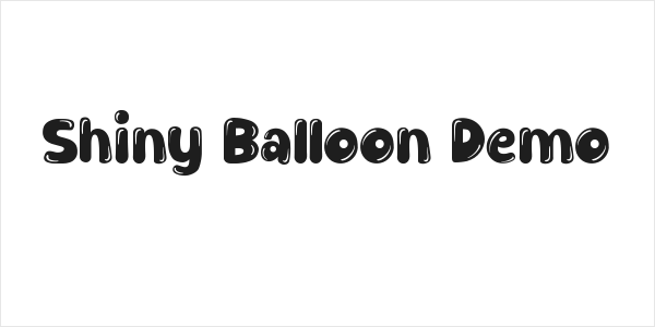 Shiny Balloon Demo Logo