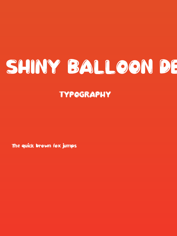 Shiny Balloon Demo Poster