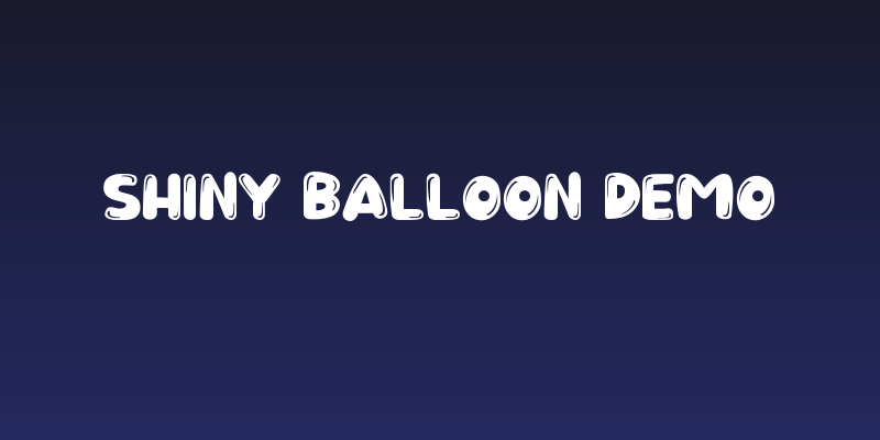 Shiny Balloon Demo Social Header