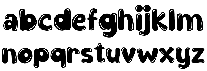 Shiny Balloon Demo Font LOWERCASE