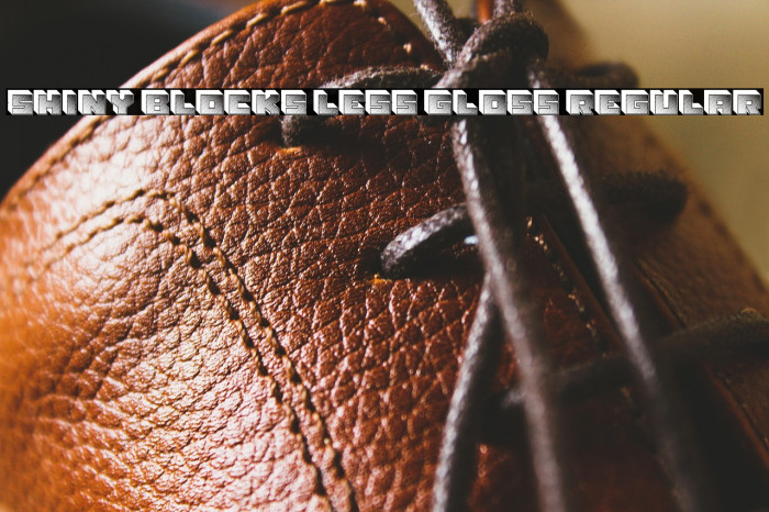 Shiny Blocks Less Gloss Regular Example 3