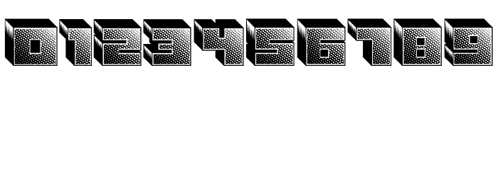 Shiny Blocks Regular Font OTHER CHARS