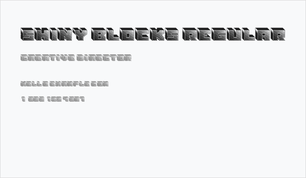 Shiny Blocks Regular Business Card