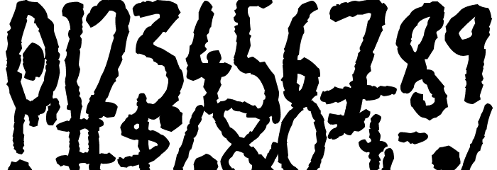 Shiny Darks Font OTHER CHARS