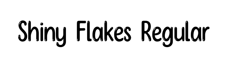 Shiny Flakes Regular  font caratteri gratis