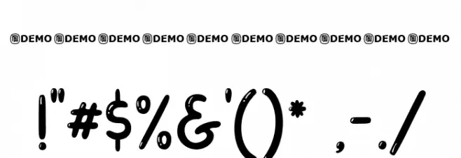 Shiny Flakes Regular Font OTHER CHARS