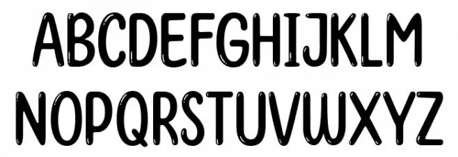 Shiny Flakes Regular Schriftart Groß