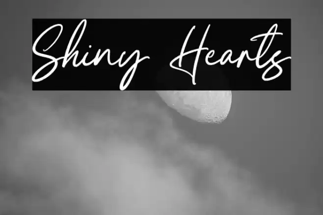 Shiny Hearts Font examples