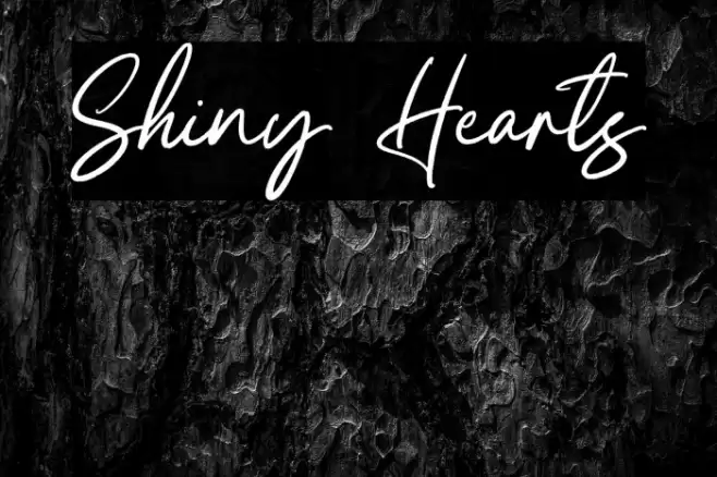 Shiny Hearts Font examples