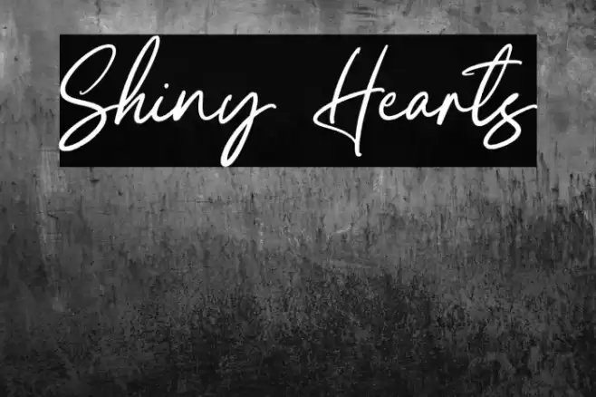 Shiny Hearts Font examples