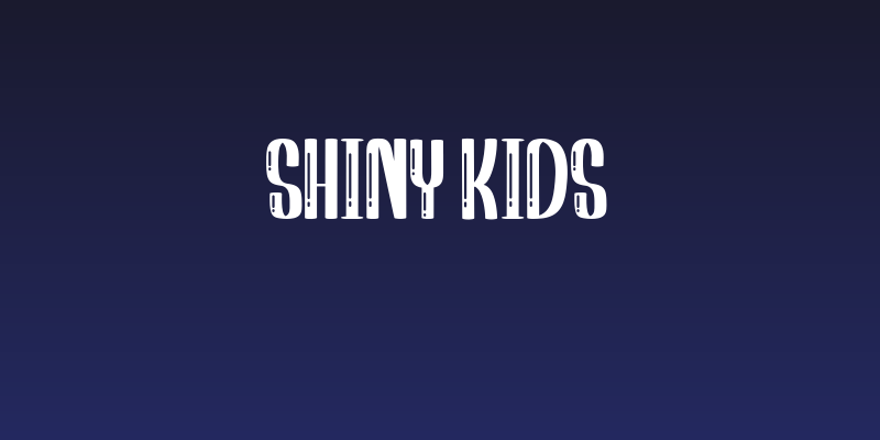 Shiny Kids Social Header