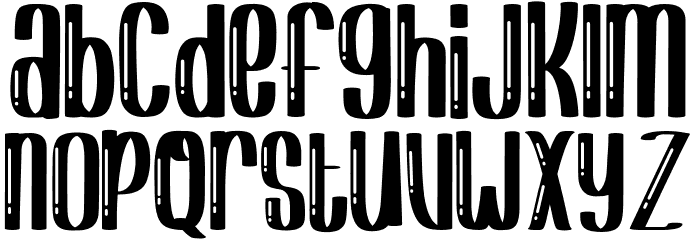 Shiny Kids Font LOWERCASE